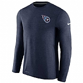 Men's Tennessee Titans Nike Navy Coaches Long Sleeve Performance T-Shirt,baseball caps,new era cap wholesale,wholesale hats